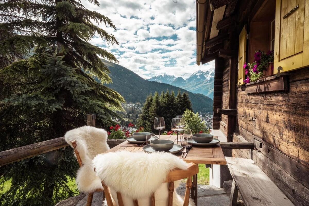 Penzion Cosy Chalet With Panoramic Views In Verbier Exteriér fotografie